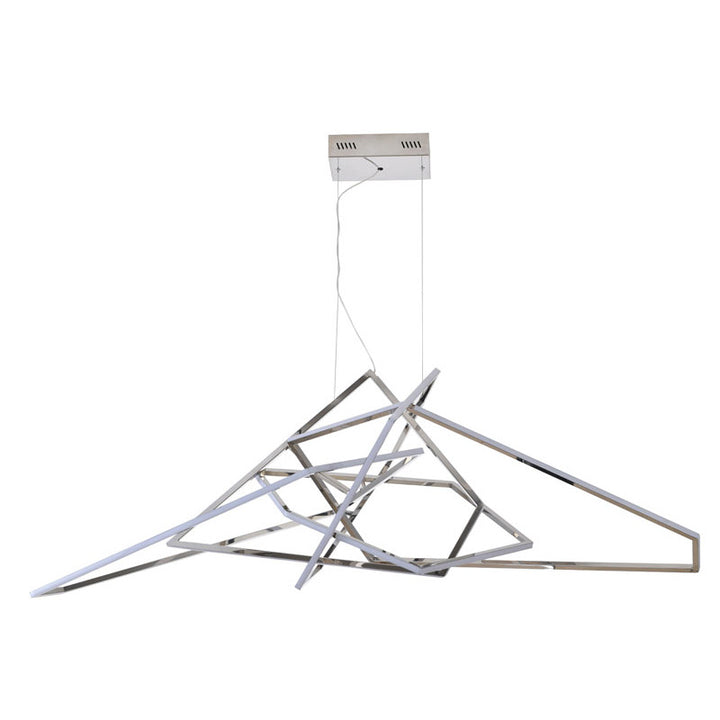 Stainless Steel LED Chandelier with Acrylic Diffusers by Bethel - view 30