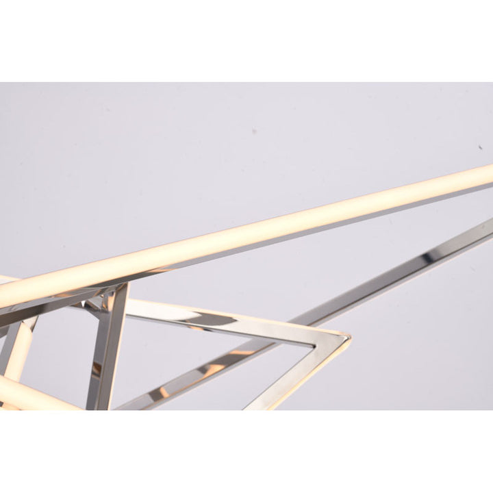 Stainless Steel LED Chandelier with Acrylic Diffusers by Bethel - view 31