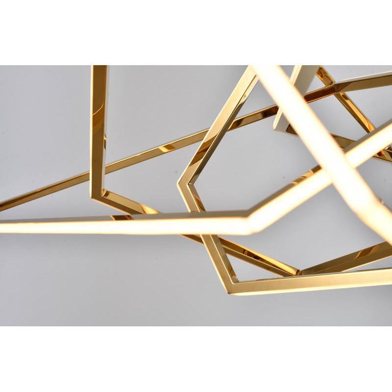 Stainless Steel LED Chandelier with Acrylic Diffusers by Bethel - view 35