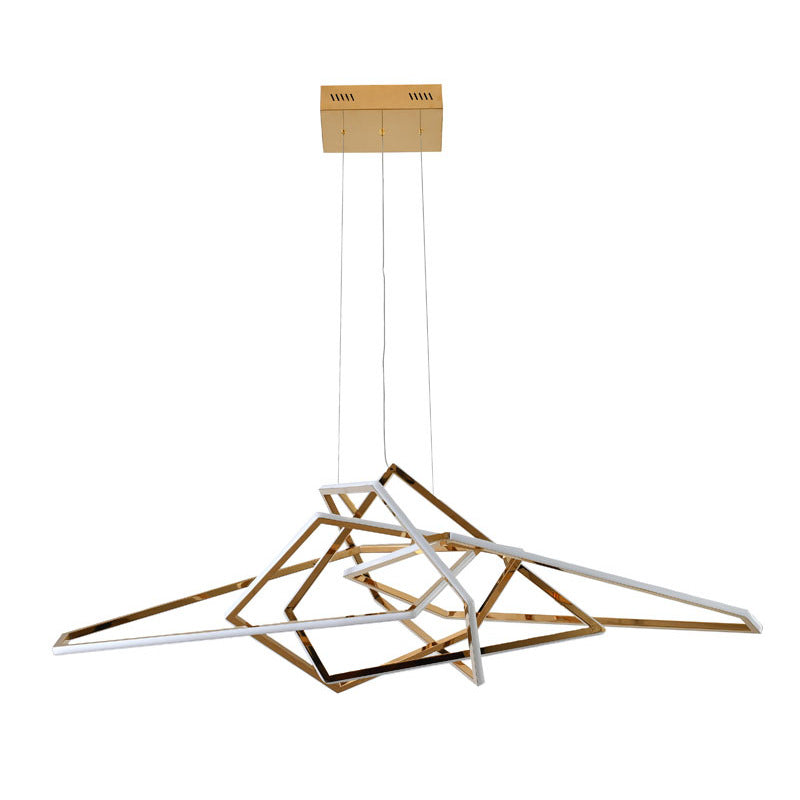 Stainless Steel LED Chandelier with Acrylic Diffusers by Bethel - view 36