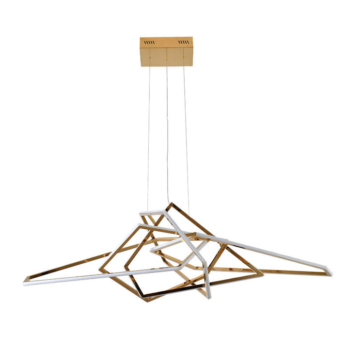 Stainless Steel LED Chandelier with Acrylic Diffusers by Bethel - view 36