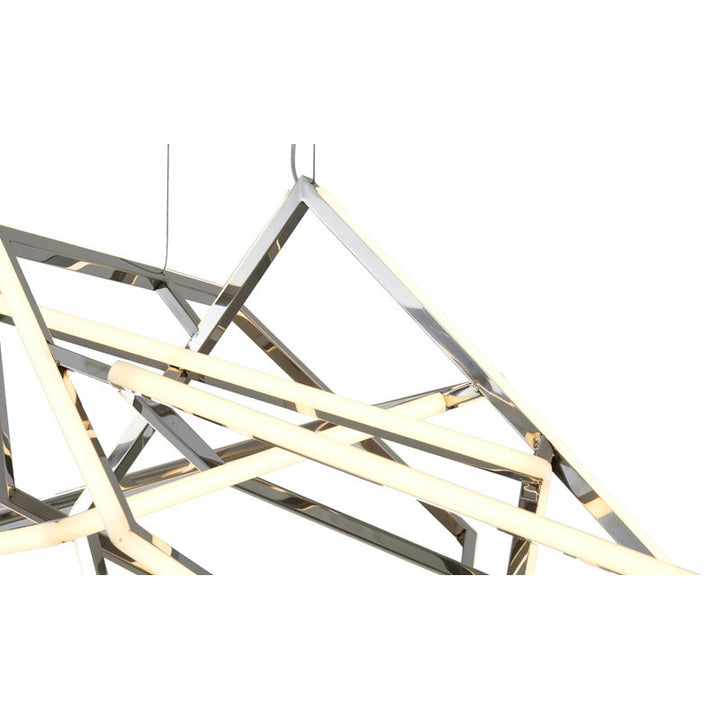 Stainless Steel LED Chandelier with Acrylic Diffusers by Bethel - view 6