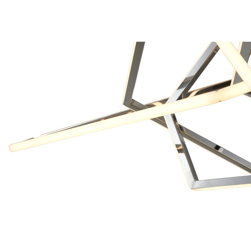 Stainless Steel LED Chandelier with Acrylic Diffusers by Bethel - view 7