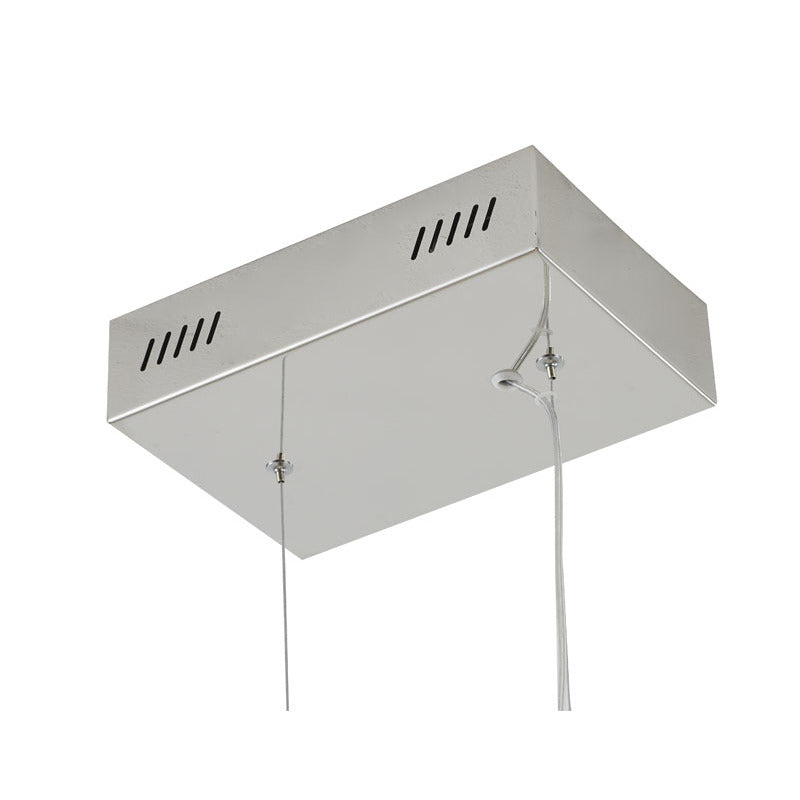 Stainless Steel LED Chandelier with Acrylic Diffusers by Bethel - view 9