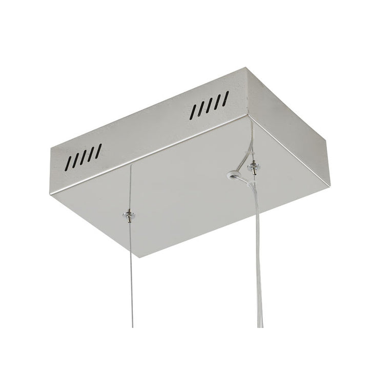 Stainless Steel LED Chandelier with Acrylic Diffusers by Bethel - view 9