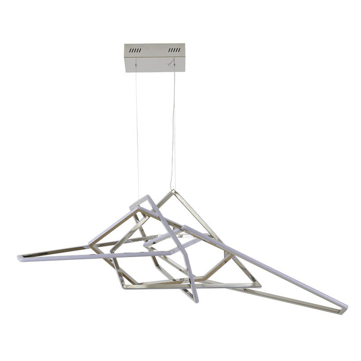 Stainless Steel LED Chandelier with Acrylic Diffusers by Bethel - view 10