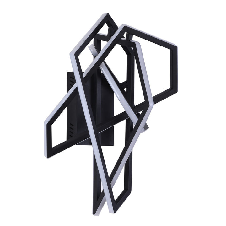 Stainless Steel Geometric Wall Sconce with Acrylic Diffuser by Bethel - view 13