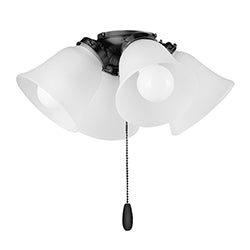 4-Light LED Ceiling Fan Light Kit w/Bulbs