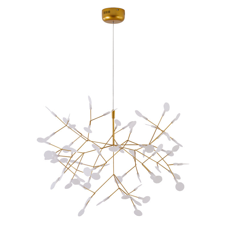 Frame LED Petal Chandelier with Frosted Acrylic Diffusers by Bethel - view 2