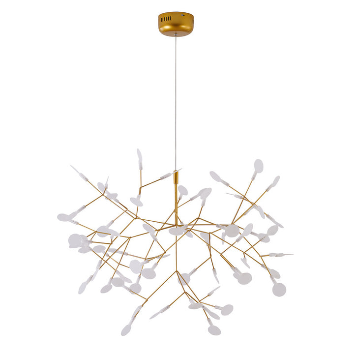 Frame LED Petal Chandelier with Frosted Acrylic Diffusers by Bethel - view 2