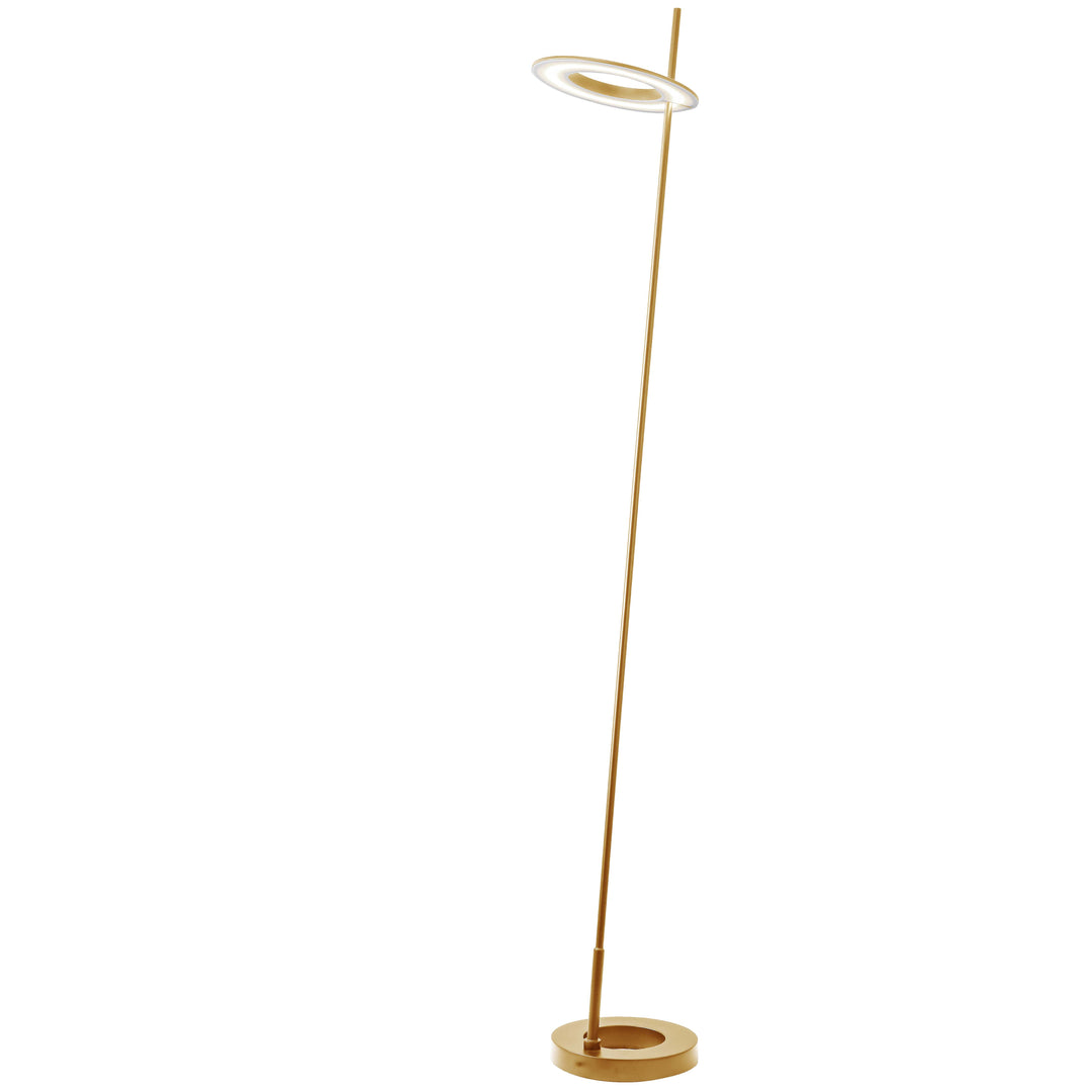 Finley 15W Floor Lamp in Aged Brass by Dainolite