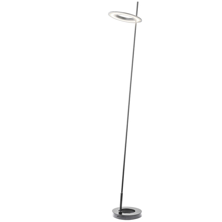 Finley 15W Floor Lamp in Satin Chrome by Dainolite