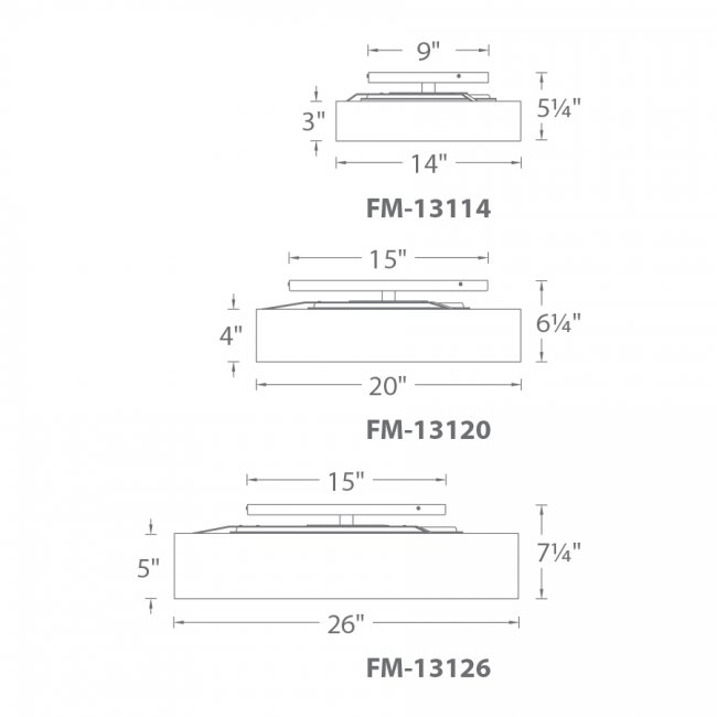 Manhattan Semi-Flush Mount 2700K by WAC Lighting - view 4