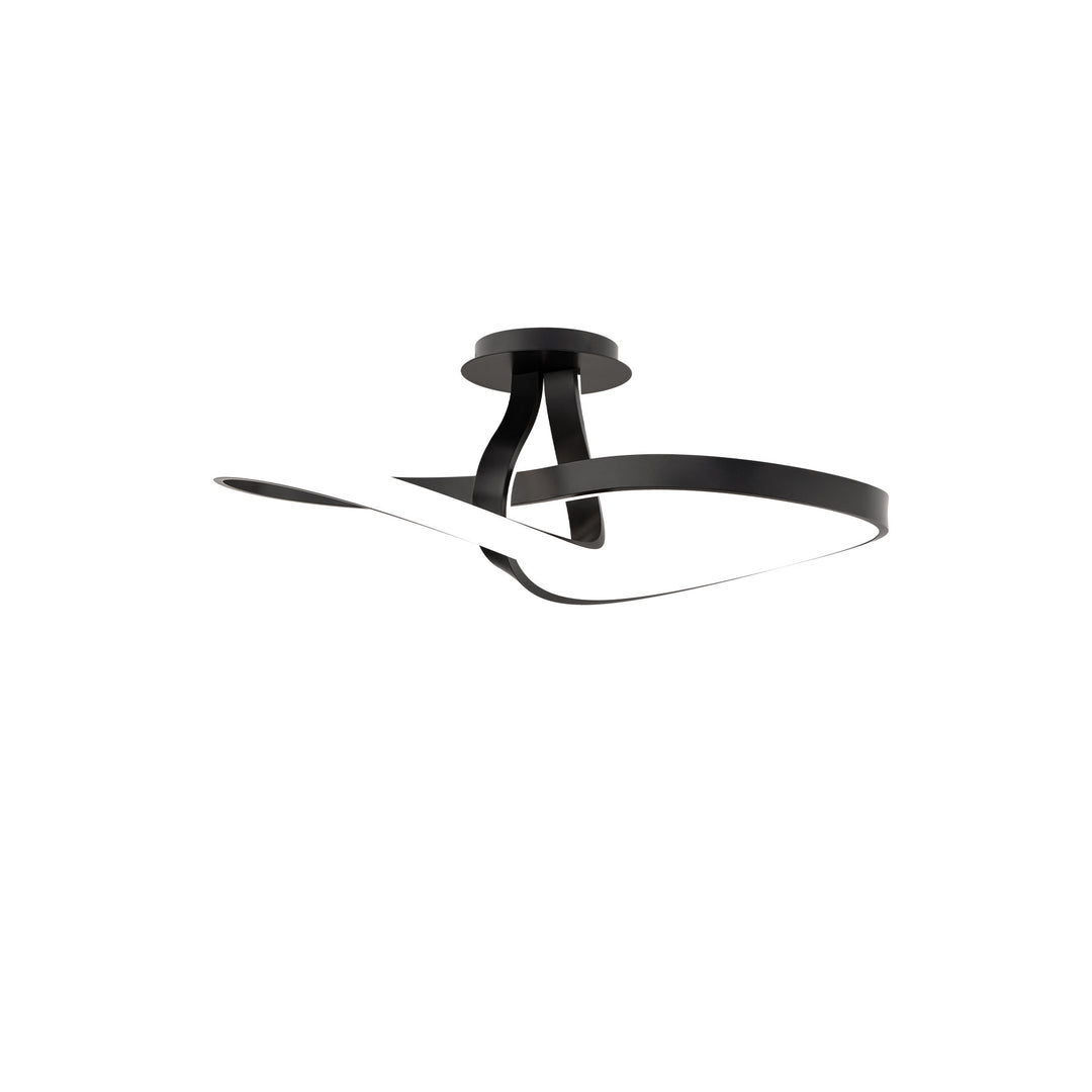 Mobius Flush Mount 3000K in Black by WAC Lighting