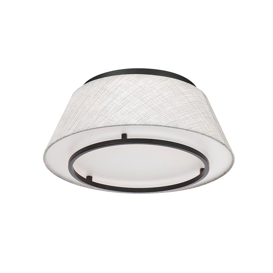 Hailey Flush Mount 3000K in Black by WAC Lighting