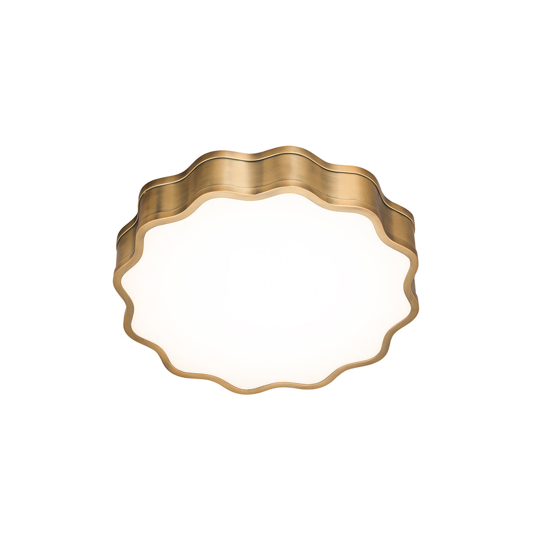 Vaughan Flush Mount 3000K in Aged Brass by WAC Lighting
