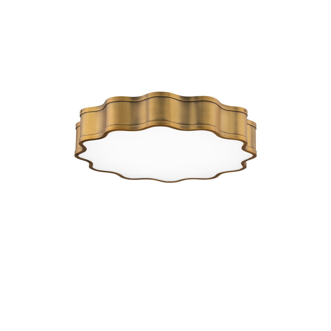 Vaughan Flush Mount 3000K in Aged Brass by WAC Lighting