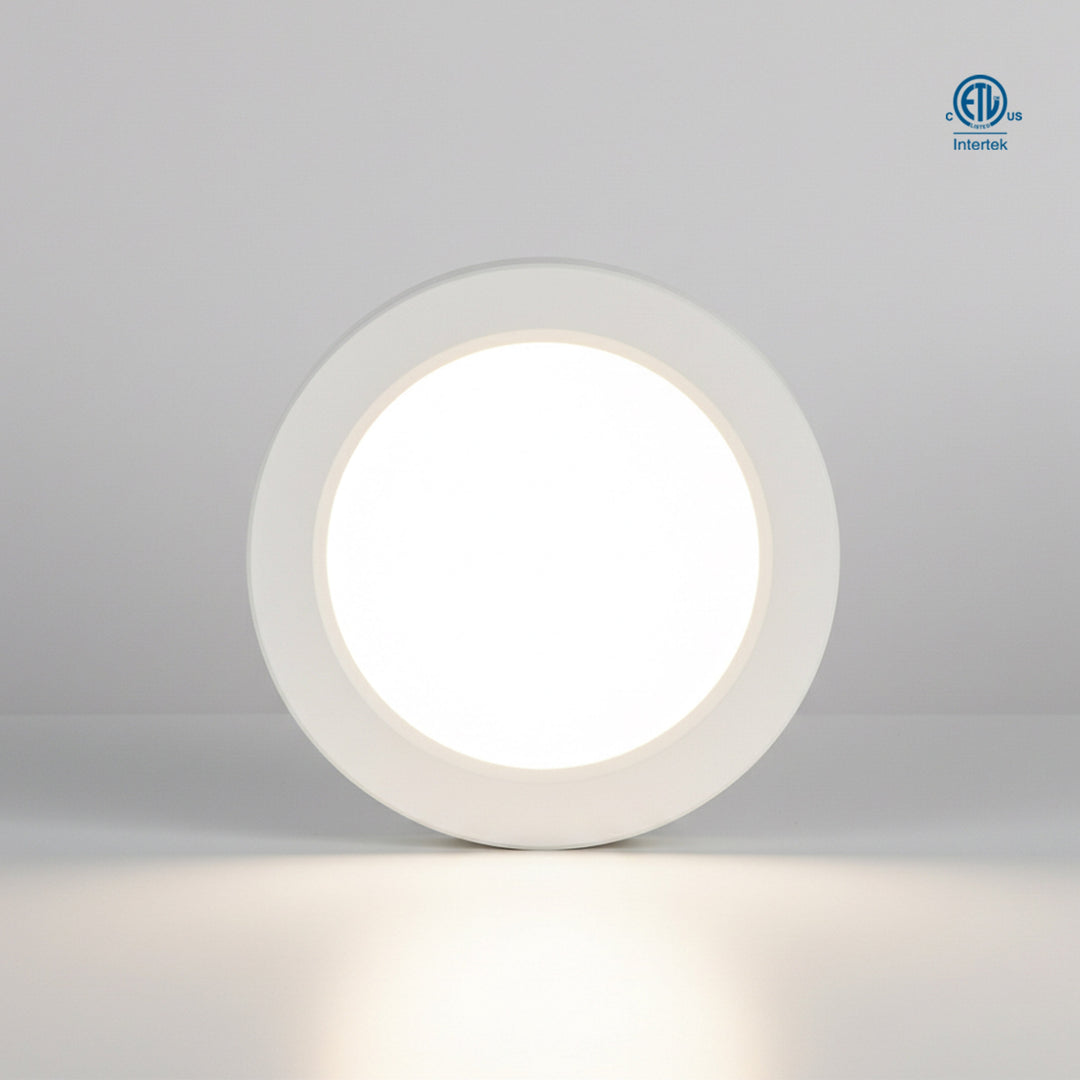 Super Slim LED Flush Mount 0-10V Dimming 5CCT - FM1-010V, 7", by Ortech