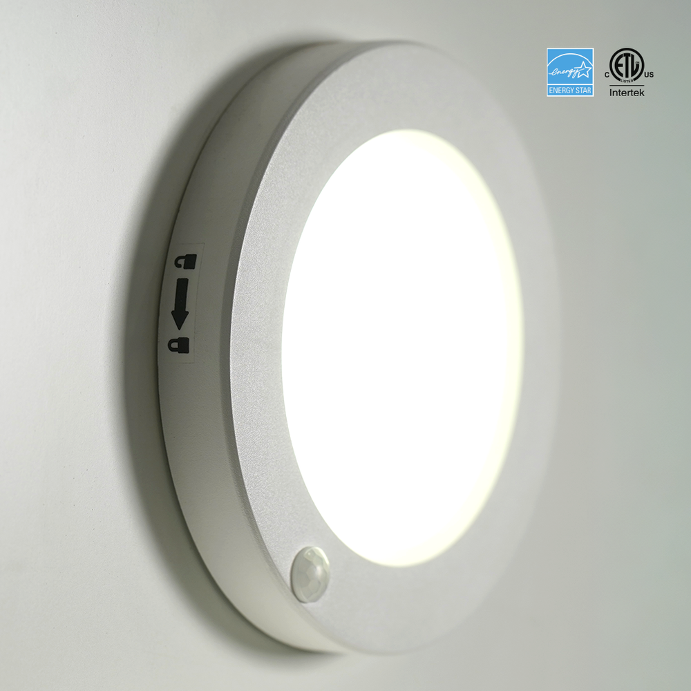 LED Flush Mount / Closet Light with Motion Sensor 5CCT - FM1-MS