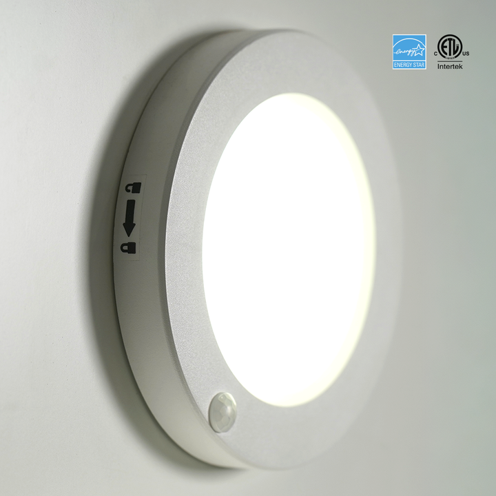 LED Flush Mount / Closet Light with Motion Sensor 5CCT - FM1-MS