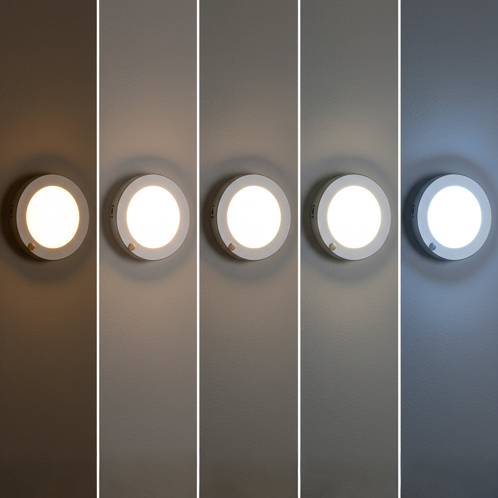 LED Flush Mount / Closet Light with Motion Sensor 5CCT - FM1-MS