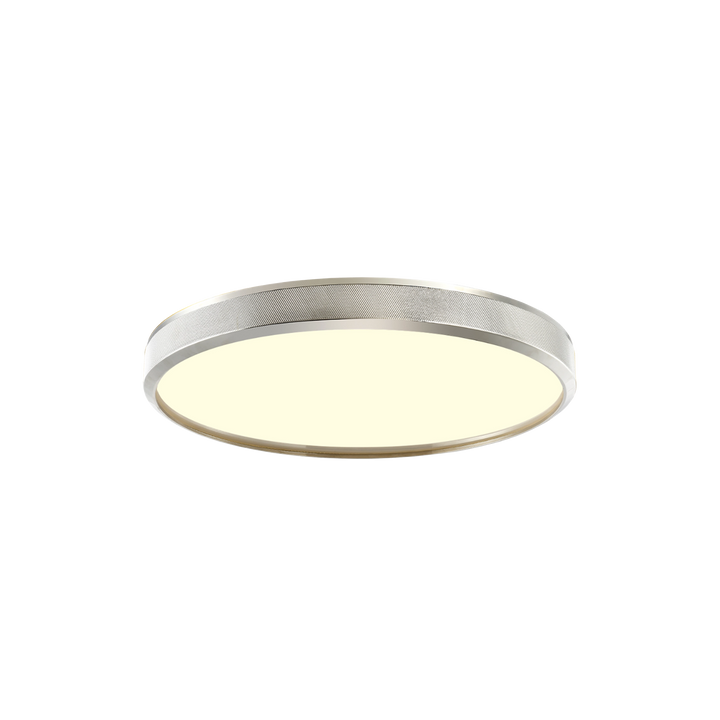 Zigrina Diamond Knurled Flush Mount in Polished Nickel by Zeev