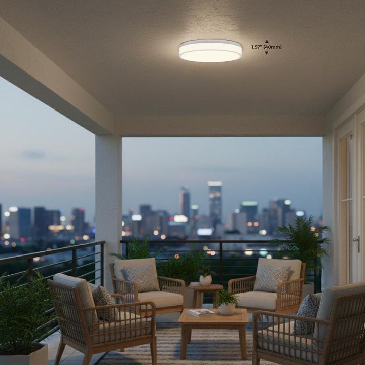 Wet Location LED Outdoor Flush Mount 5CCT - FM2-WET by Ortech - view 10