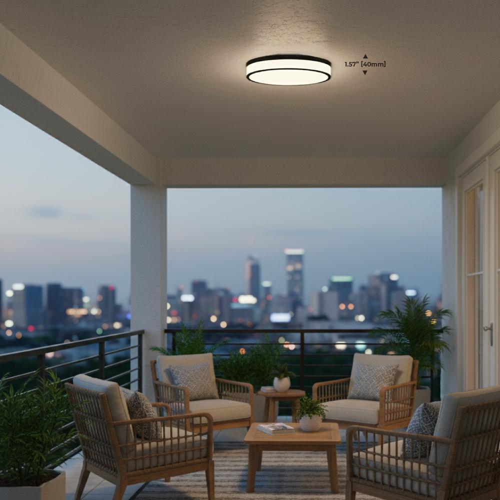 Wet Location LED Outdoor Flush Mount 5CCT - FM2-WET by Ortech - view 6