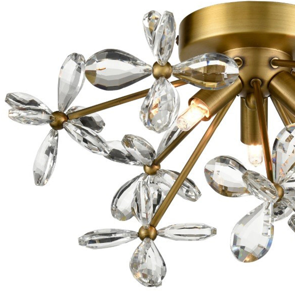 Adelle Crystal Sputnik Flush Mount by Zeev - view 2