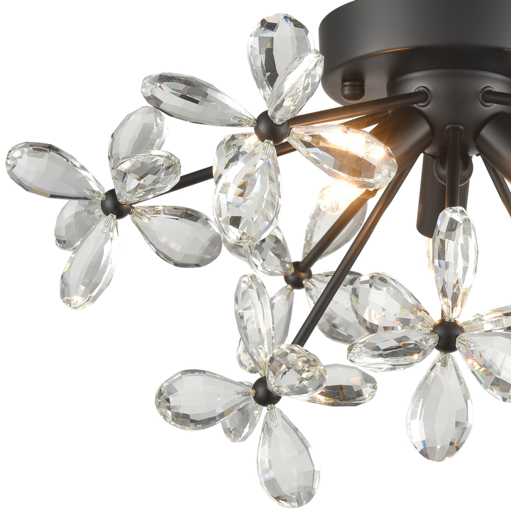 Adelle Crystal Sputnik Flush Mount by Zeev - view 8