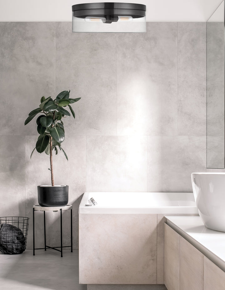 Fiona 2 Light Flush Mount by Dainolite - view 4