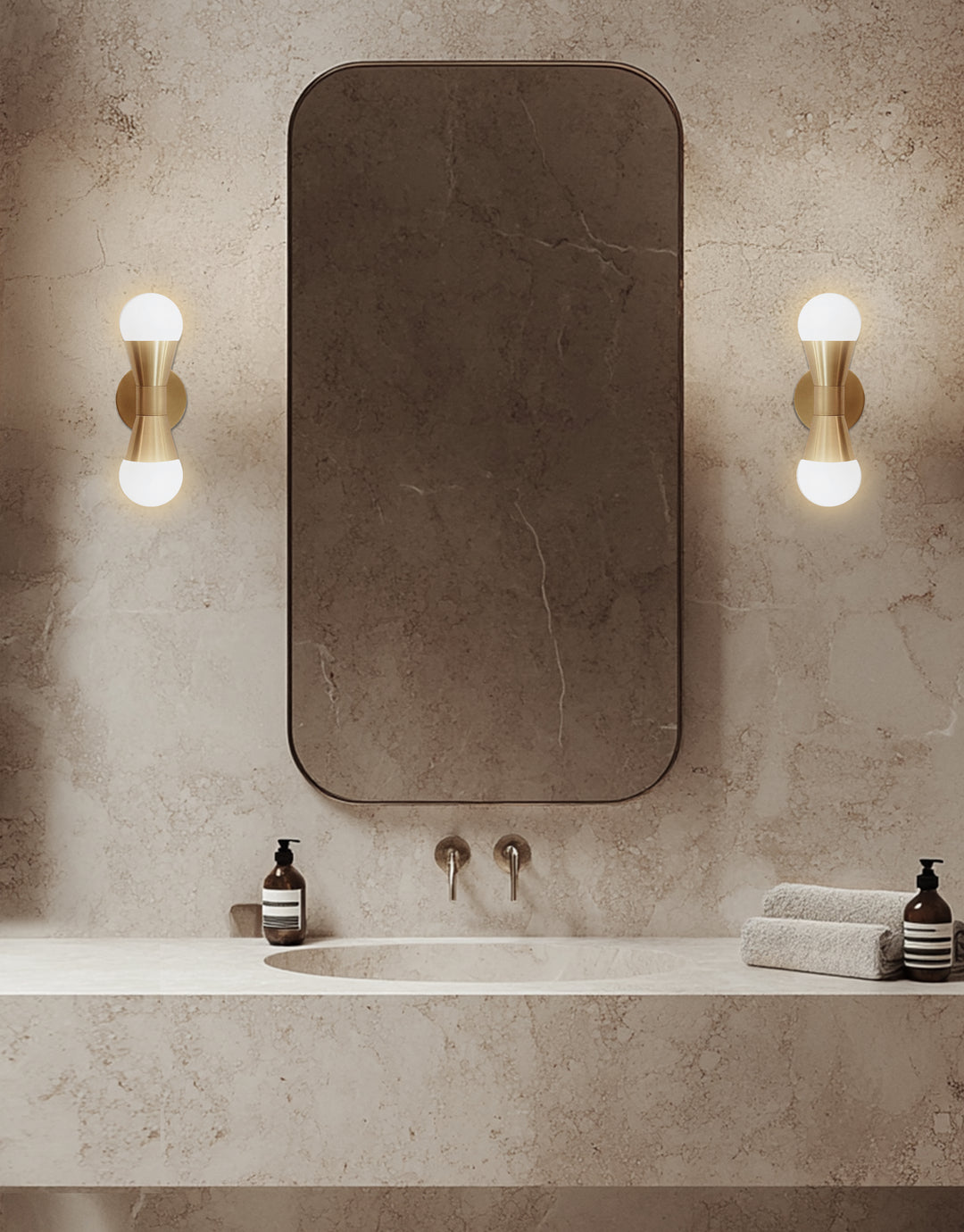Fortuna 2 Light Incandescent Wall Sconce by Dainolite - view 3