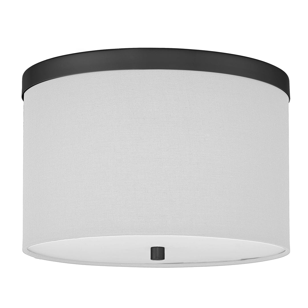 Frederica 2 Light Flush Mount in Matte Black by Dainolite