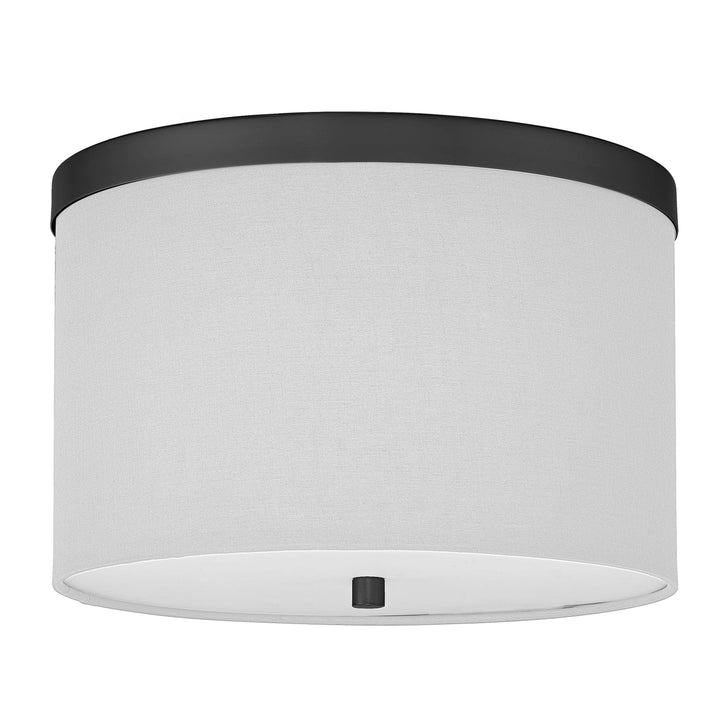 Frederica 2 Light Flush Mount in Matte Black by Dainolite
