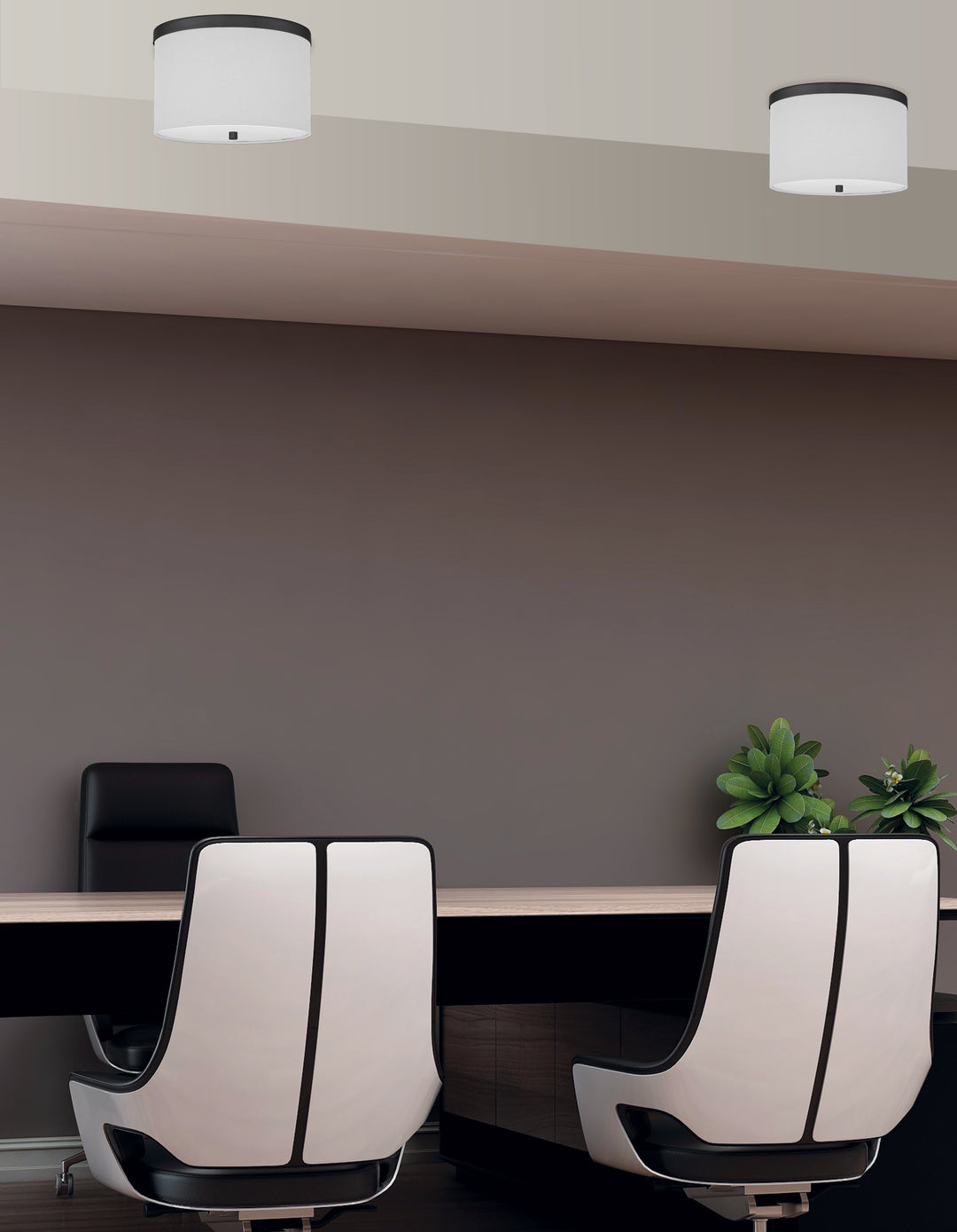 Frederica 2 Light Flush Mount by Dainolite - view 4
