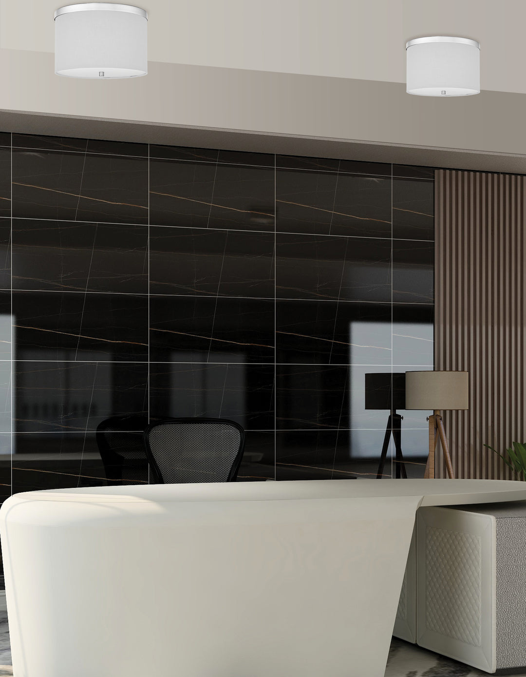 Frederica 2 Light Flush Mount by Dainolite - view 6
