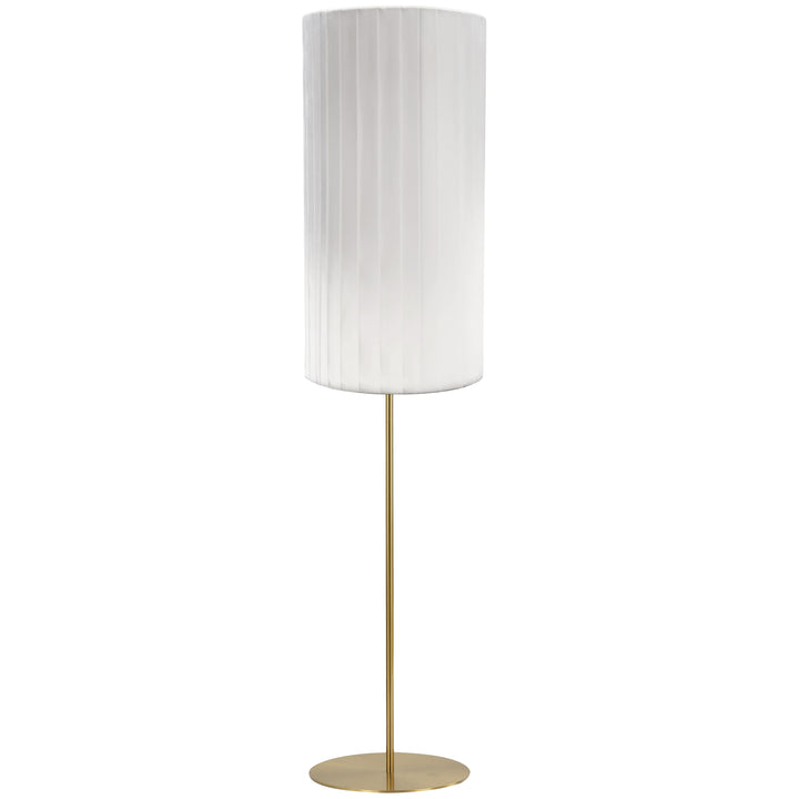 Frankie 1 Light Floor Lamp in Aged Brass by Dainolite
