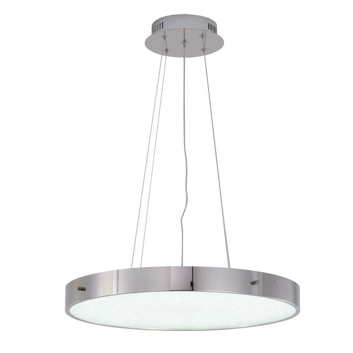 Frame LED Chandelier with Clear Acrylic Beaded Diffuser by Bethel - view 12