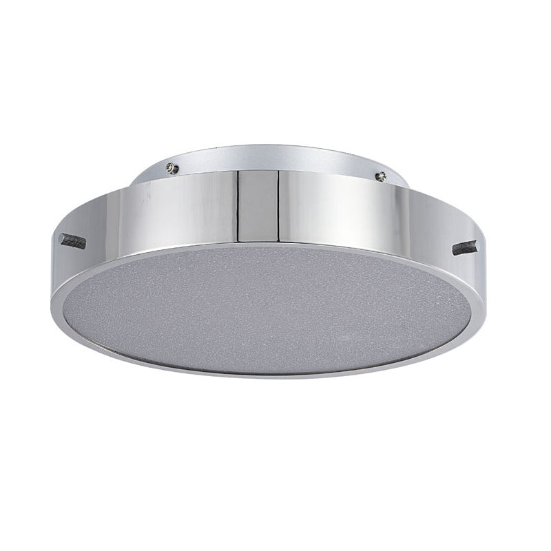 Frame LED Flush Mount with Clear Acrylic Beaded Diffuser in Chrome by Bethel