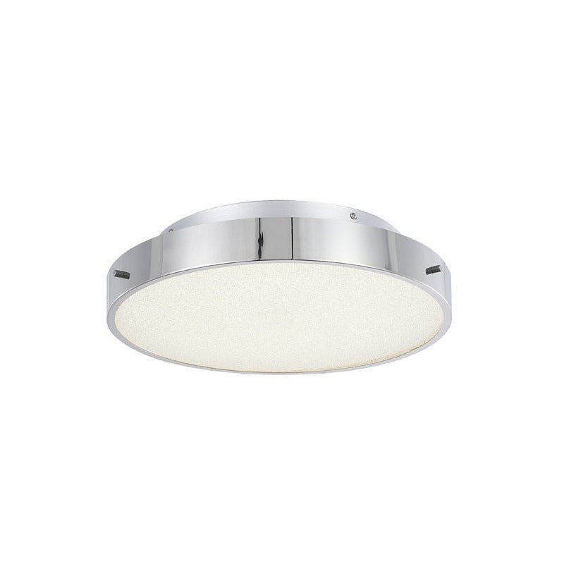 Frame LED Flush Mount with Clear Acrylic Beaded Diffuser in Chrome by Bethel