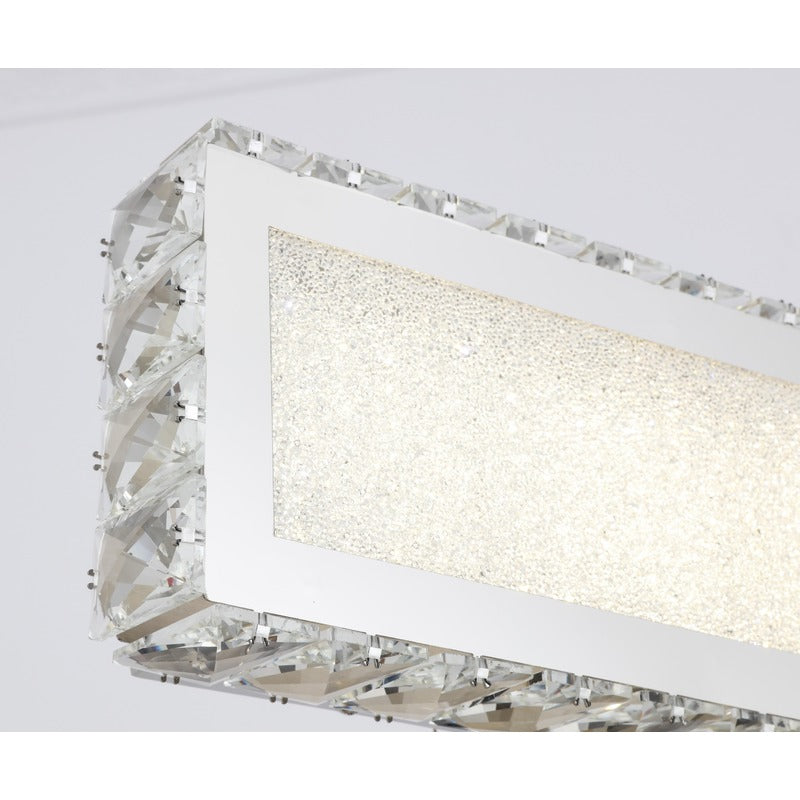 Clear Crystal Wall Sconce with Beaded Frame and Hardware by Bethel - view 3