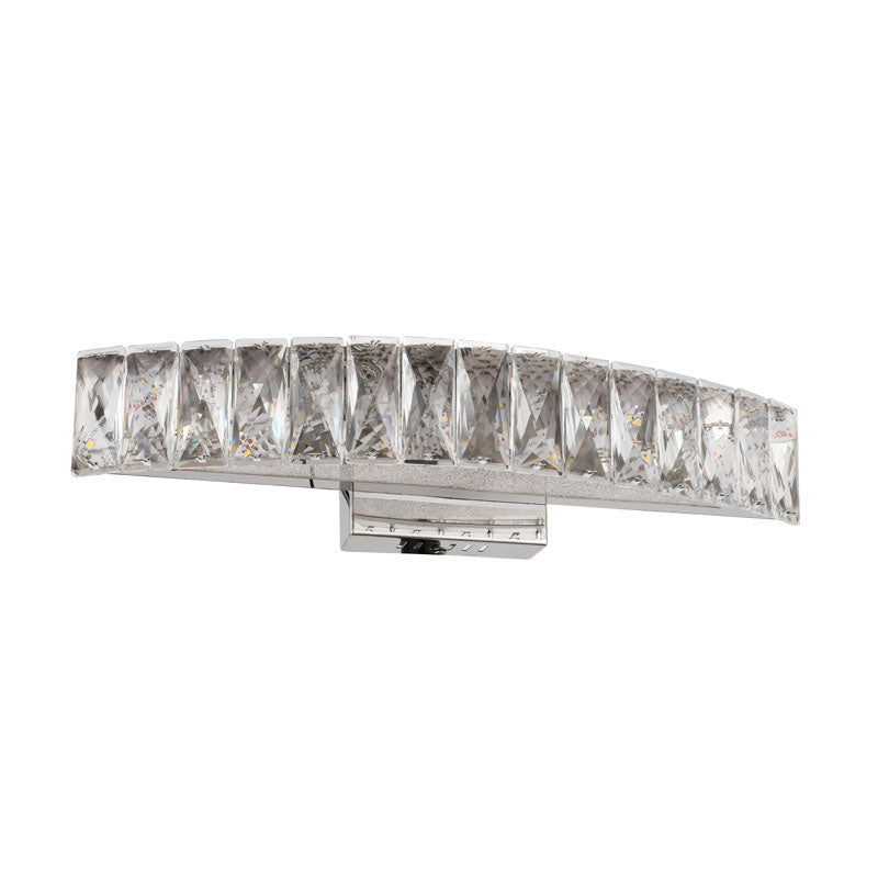 Clear Crystal Band Wall Sconce with Beaded Frame and Hardware by Bethel - view 8