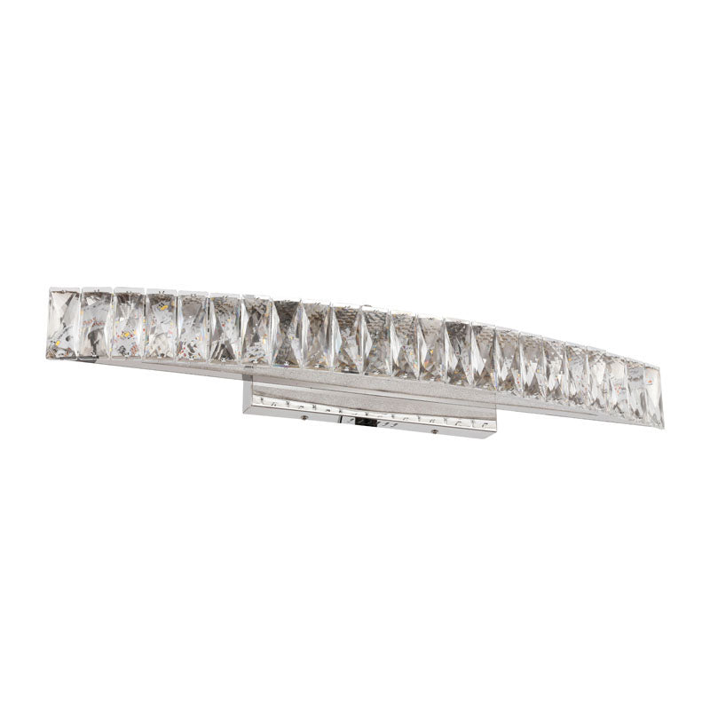 Clear Crystal Band Wall Sconce with Beaded Frame and Hardware by Bethel - view 14