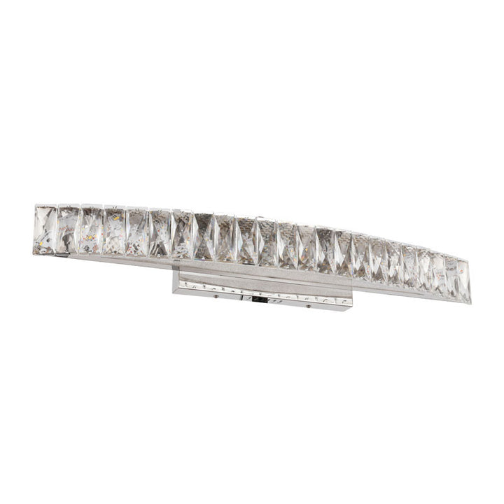Clear Crystal Band Wall Sconce with Beaded Frame and Hardware by Bethel - view 14