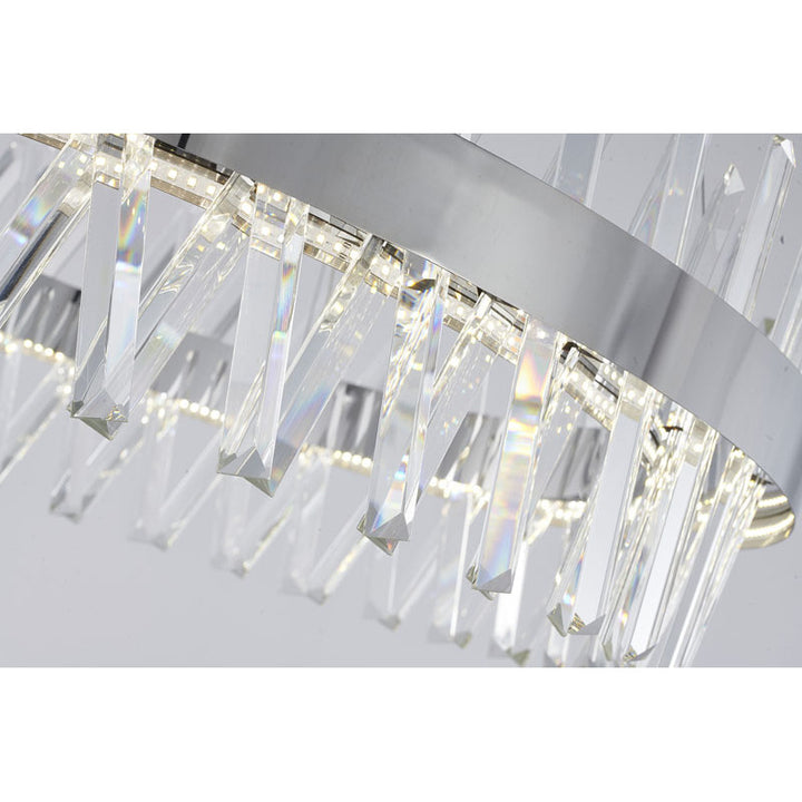 Round Framed Chandelier with Clear Crystals by Bethel - view 33