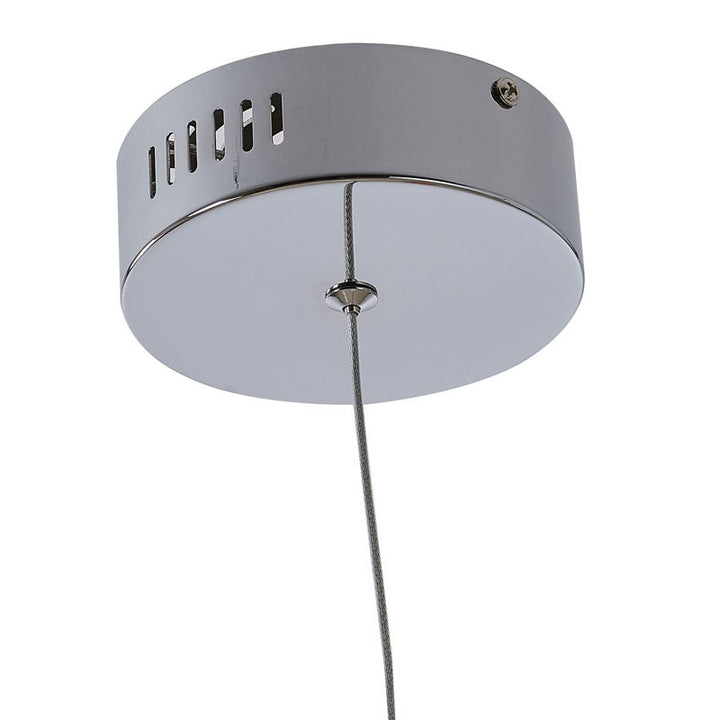 Clear Bubble Crystal Pendant Light with Chrome Hardware by Bethel - view 5