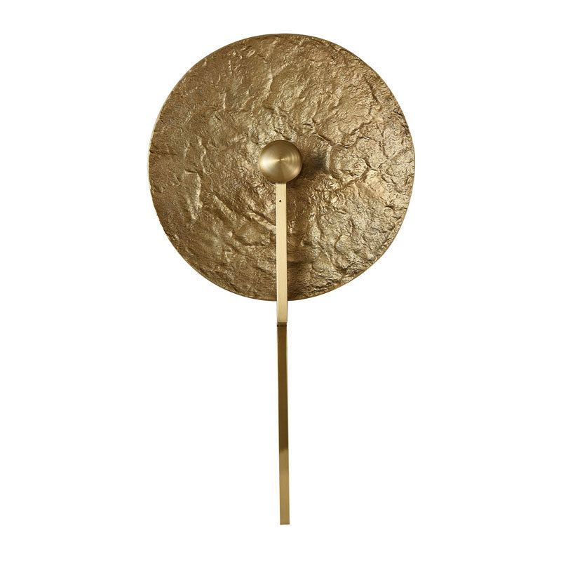 Brass Disk LED Wall Sconce by Bethel - view 3