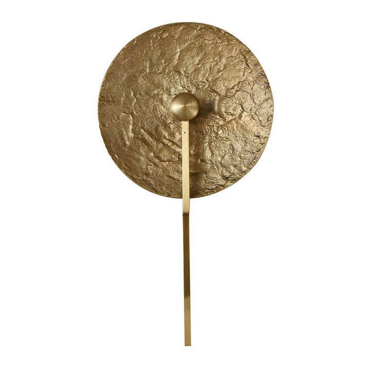 Brass Disk LED Wall Sconce by Bethel - view 3