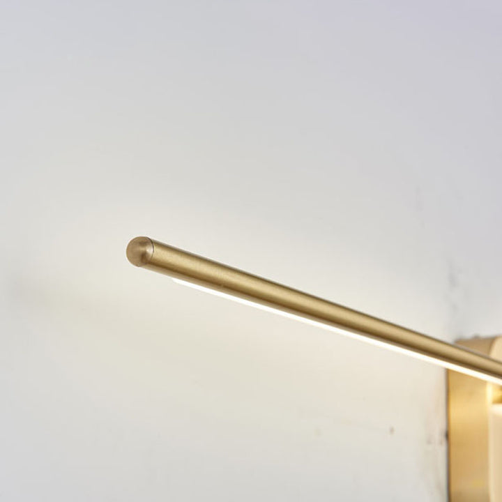 Brass LED Stick Wall Sconce with Silicone Diffuser by Bethel - view 6