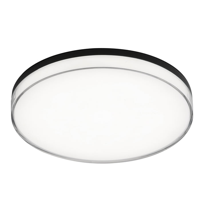 Fotis 22W 5CCT Outdoor Flush Mount in Matte Black by Dainolite